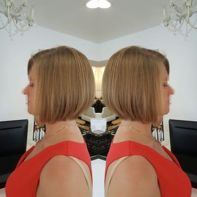 short bob style by Rachel