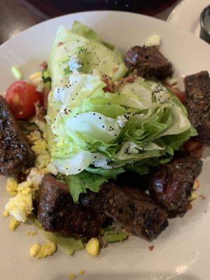 Iceberg steak salad