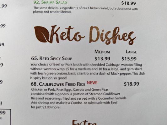 Keto options