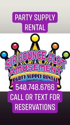 Easy text or call for Quote. Need Events Physical Address to Quote.  "We put happy in Birthday"