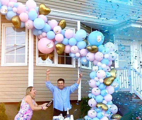 Event Planning and Custom Event Decor- Gender Reveal Party