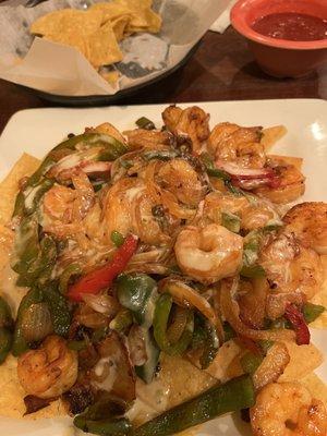 Shrimp Fajita Nachos