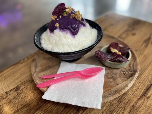 Purple sweet potato bingsoo