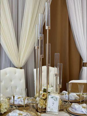 Shop for our Tall Cylinder Centerpiece at - 
https://www.belleadou.com/centerpieces