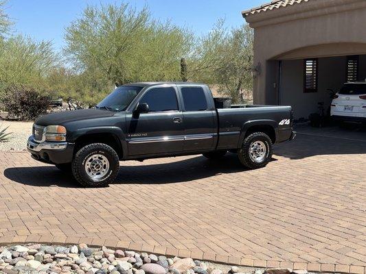 2003 GMC sierra 2500 HD on BFGoodrich All Terrain tires from Discount Tire Glendale