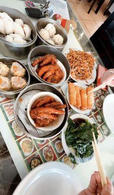 27. Chicken Feet with Black Bean Sauce 48. Shrimp Dumpling 7. Pork Soup Dumpling 29. Shiu Mai  A1. Egg Rolls P3. Combination Chow Mein