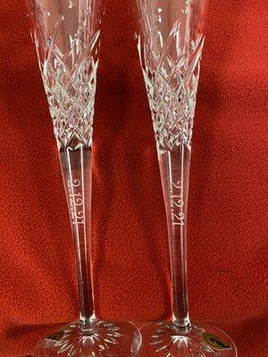 Engraved Waterford crystal