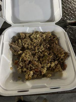 Machaca Breakfast no rice or beans