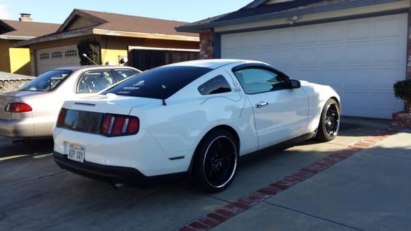 My 2010 Mustang which looks amazing thanks to TGIF Bodyshop.