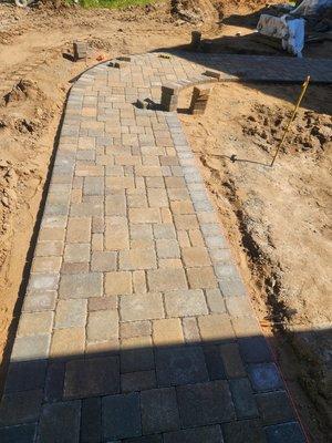 Paver side walk