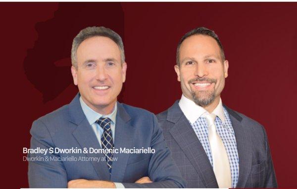 The Illinois Hammer Injury Law Firm is lead by Senior Partners Bradley Dworkin and Domenic Maciariello.