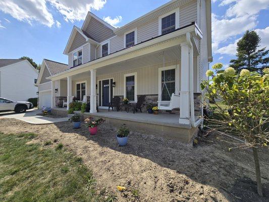 Siding Replacement with porch addition