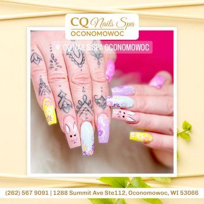 Embrace your inner beauty with flawless nail designs from CQ Nails Spa Oconomowoc.