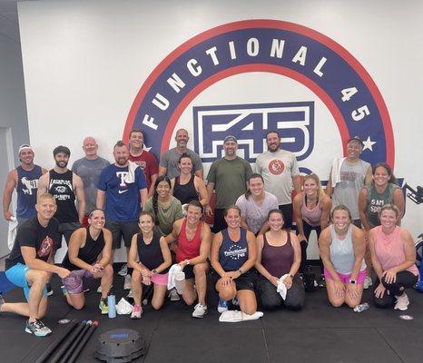 F45 is all about community. Working out is more fun with friends.