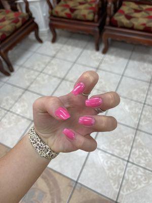 SNS nails with tips