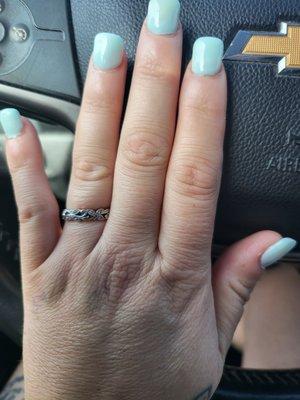 got color and shorter  nails did great