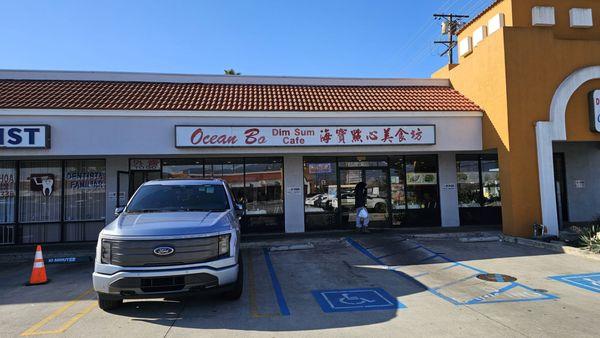 Store front and parking