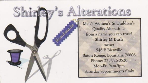 Shirley's Alterations