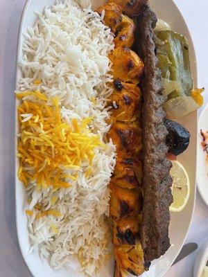 Boness Joujeh and Koobideh Chelo