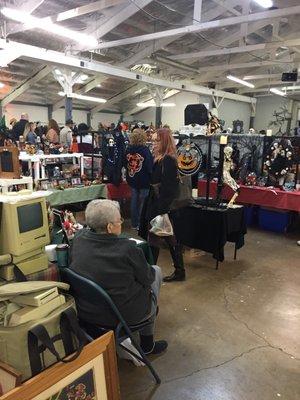 Very large flea market indoors and outdoors