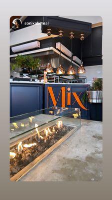 Rooftop fireplace