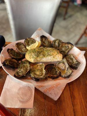 Charbroiled oysters