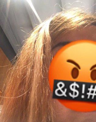 My hair is the same color as the emoji covering my face.