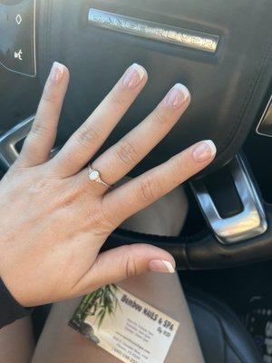 French gel manicure exactly how I asked for it