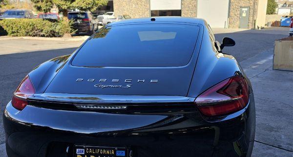 Porsche Cayman S tinted