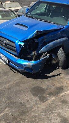 My poor Blue Truck which I will never forget. 11 years at an end.