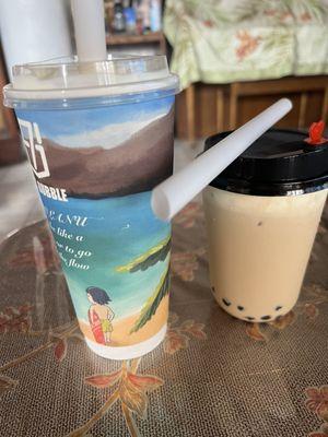 Acai Milk Tea Small and large