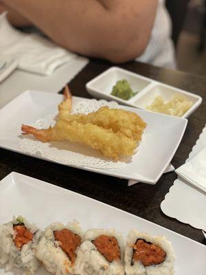 Shrimp Tempura for the udon