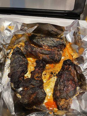 Burnt Cajun mild wings