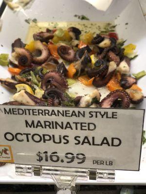 Octopus marinated salad