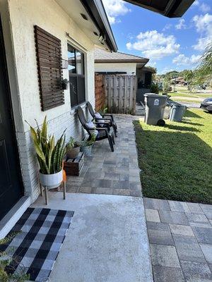 Update: Sealed front porch and walkway area.