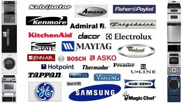 We service the following brands