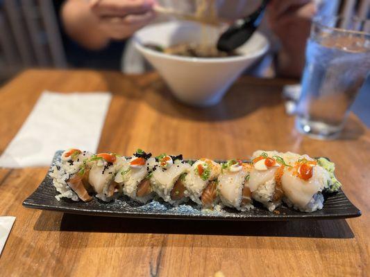 Salmon and Scallop Roll