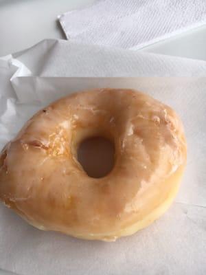 Hot glazed donut that melts in your mouth!