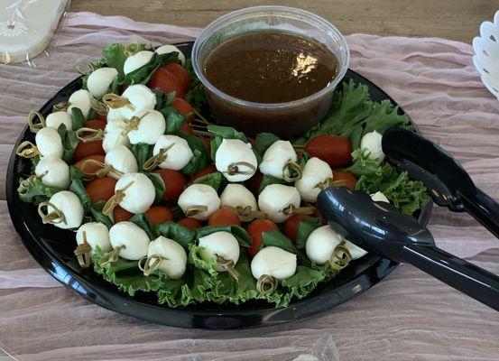 Caprese Skewers (30) with Balsamic Vinaigrette