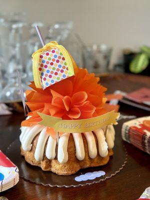 White Chocolate Raspberry Bundt Cake