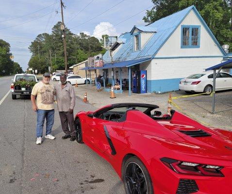 With Sam Wilson at Scott's BBQ, Hemingway,SC