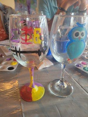 Wine Glass Painting Event