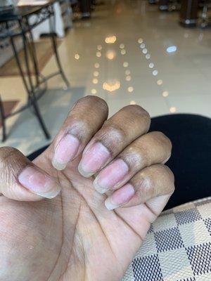 This is what you get for their $30 manicure