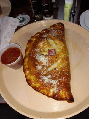 Their calzone - look at that color and size!