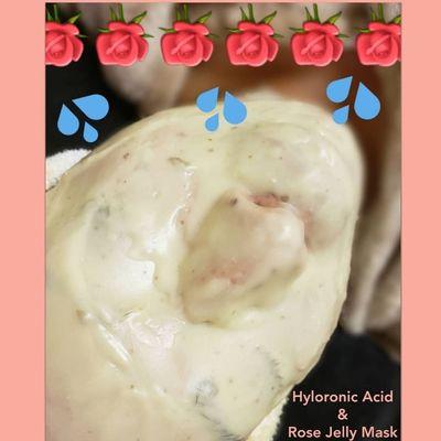 HYLORONIC ACID & ROSE KOREAN JELLY MASK!