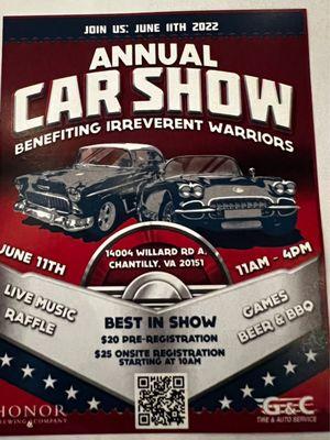 Car show coming up soon!   June 11th!