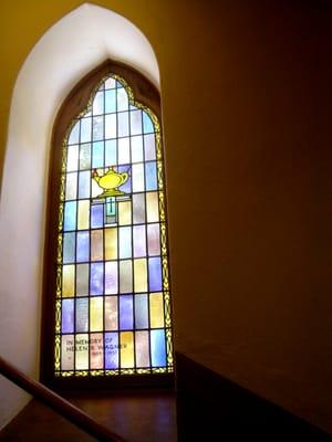 Povey window at  First Congregational United Church of Christ of Portland