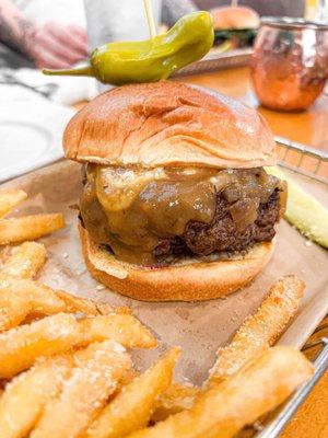 French Onion Burger