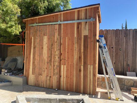 pool/tool shed