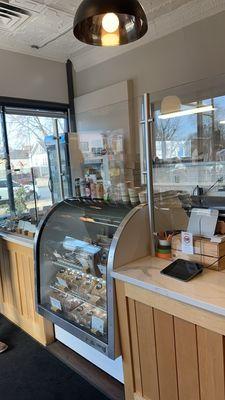 Pastry Case near the front register